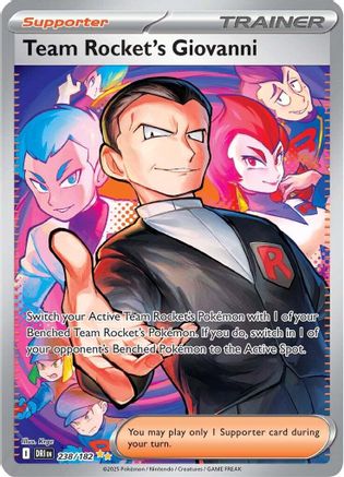 Team Rocket's Giovanni (Alternate Full Art) (238) Holofoil - Destined Rivals