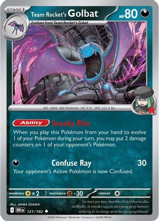 Team Rocket's Golbat (121) - Destined Rivals