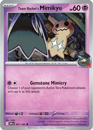 Team Rocket's Mimikyu (87) Reverse Holofoil - Destined Rivals