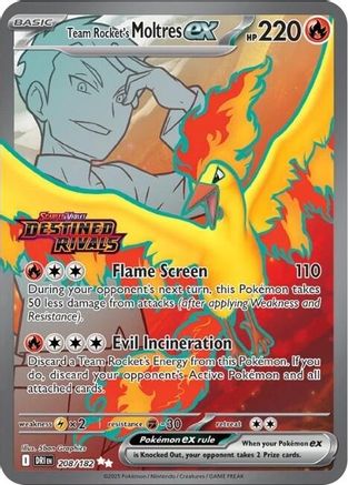 Team Rocket's Moltres ex (Stamped) (208) Holofoil - Miscellaneous Cards & Products