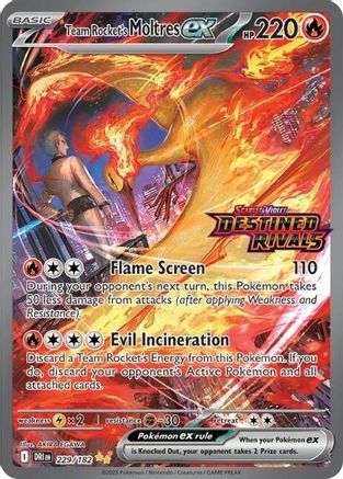 Team Rocket's Moltres ex (Stamped) (229) Holofoil - Miscellaneous Cards & Products