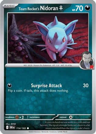 Team Rocket's Nidoran F (114) - Destined Rivals