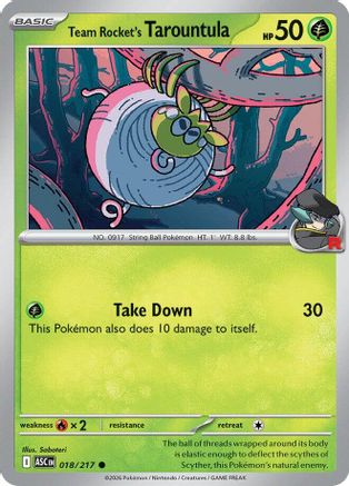 Team Rocket's Tarountula (18) - Ascended Heroes
