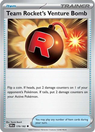 Team Rocket's Venture Bomb (179) Reverse Holofoil - Destined Rivals