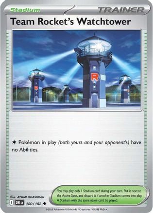 Team Rocket's Watchtower (180) Reverse Holofoil - Destined Rivals