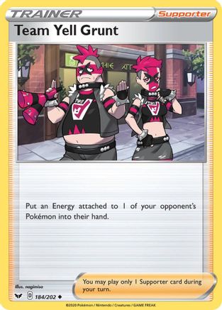 Team Yell Grunt (184) - Sword & Shield