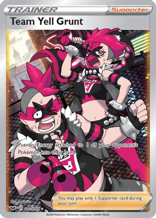 Team Yell Grunt (Full Art) (202) Holofoil - Sword & Shield