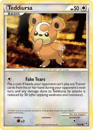Teddiursa (73) Reverse Holofoil - Call of Legends
