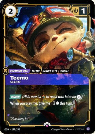 Teemo – Scout (197) - Riftbound Promotional Cards