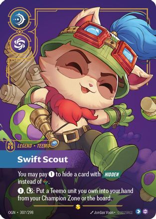 Teemo – Swift Scout (Showcase) (307) Foil - Origins