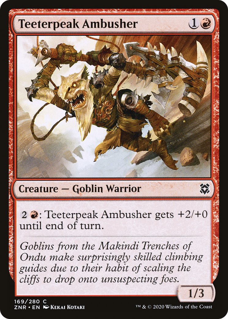 Teeterpeak Ambusher (169) - Zendikar Rising Foil