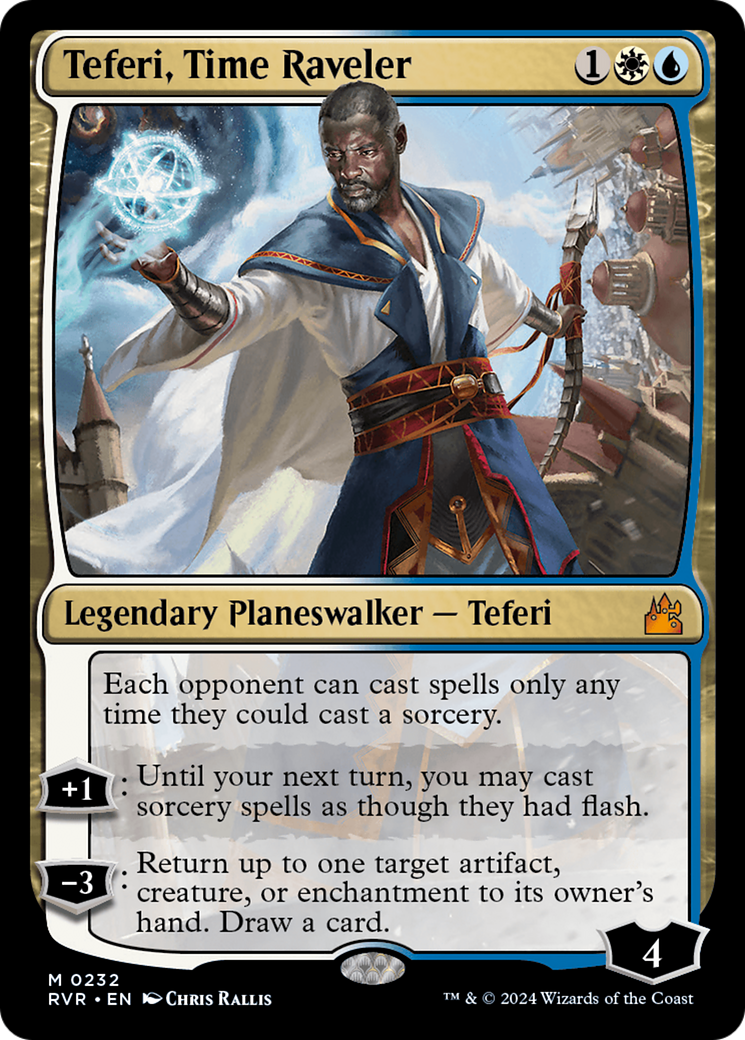 Teferi, Time Raveler (232) Foil - Ravnica Remastered