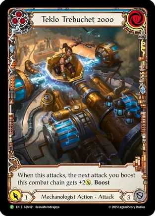 Teklo Trebuchet 2000 (GEM121) Rainbow Foil - GEM Pack 4