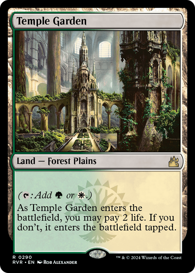 Temple Garden (290) Foil - Ravnica Remastered