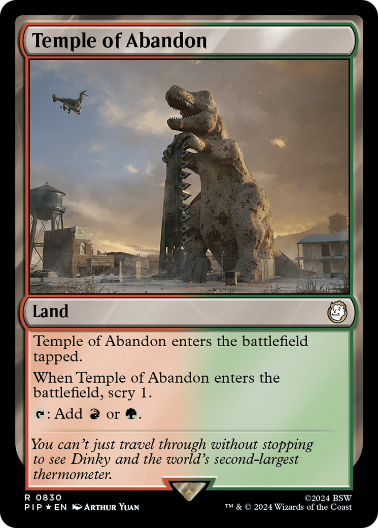 Temple of Abandon (830) Surge Foil - Fallout
