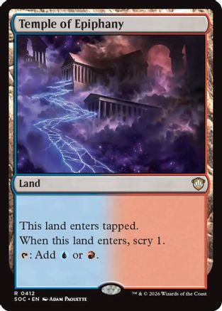 Temple of Epiphany (412) - Commander: Secrets of Strixhaven