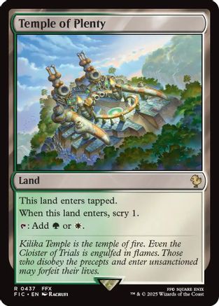 Temple of Plenty (437) Surge Foil - Commander: FINAL FANTASY