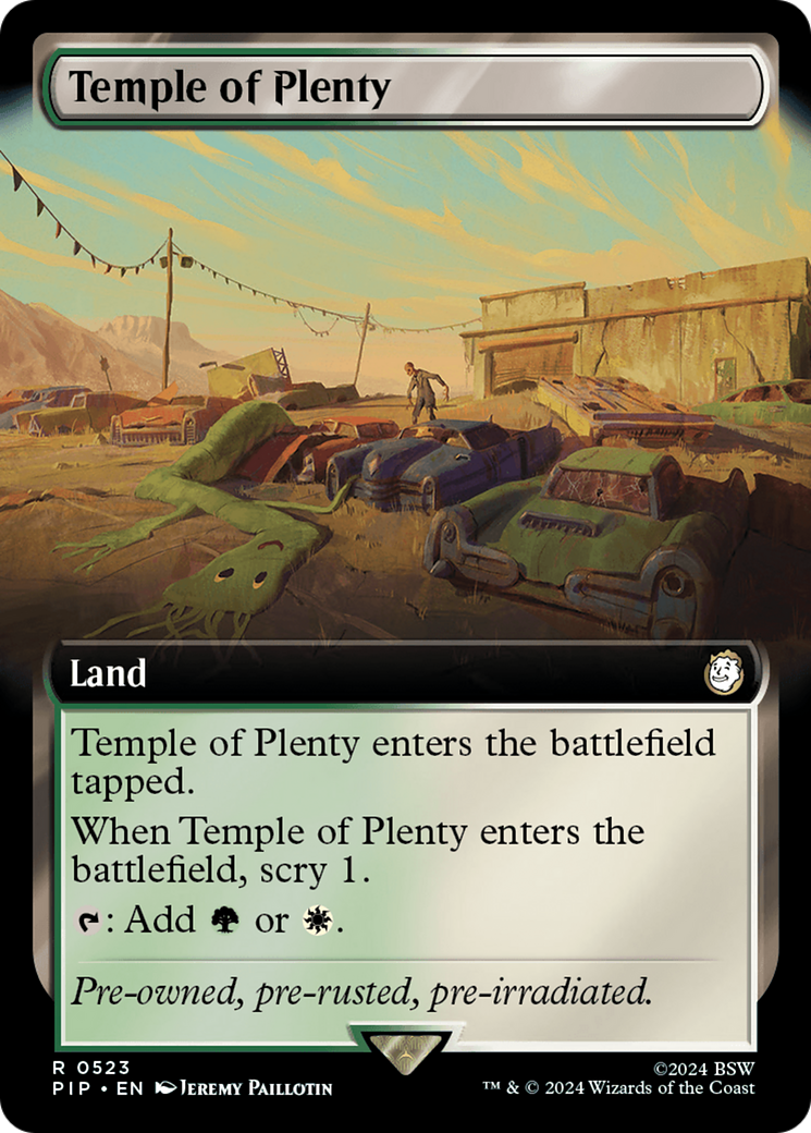 Temple of Plenty (Extended Art) (523) Foil - Fallout