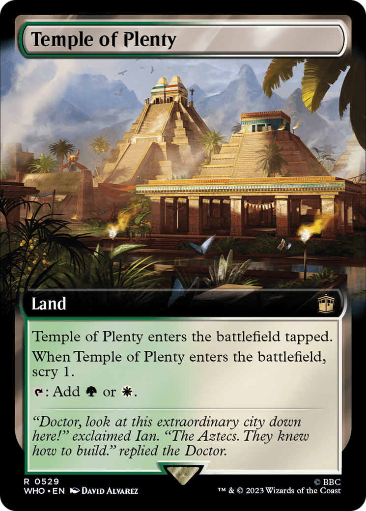 Temple of Plenty (Extended Art) (529) Foil - Doctor Who