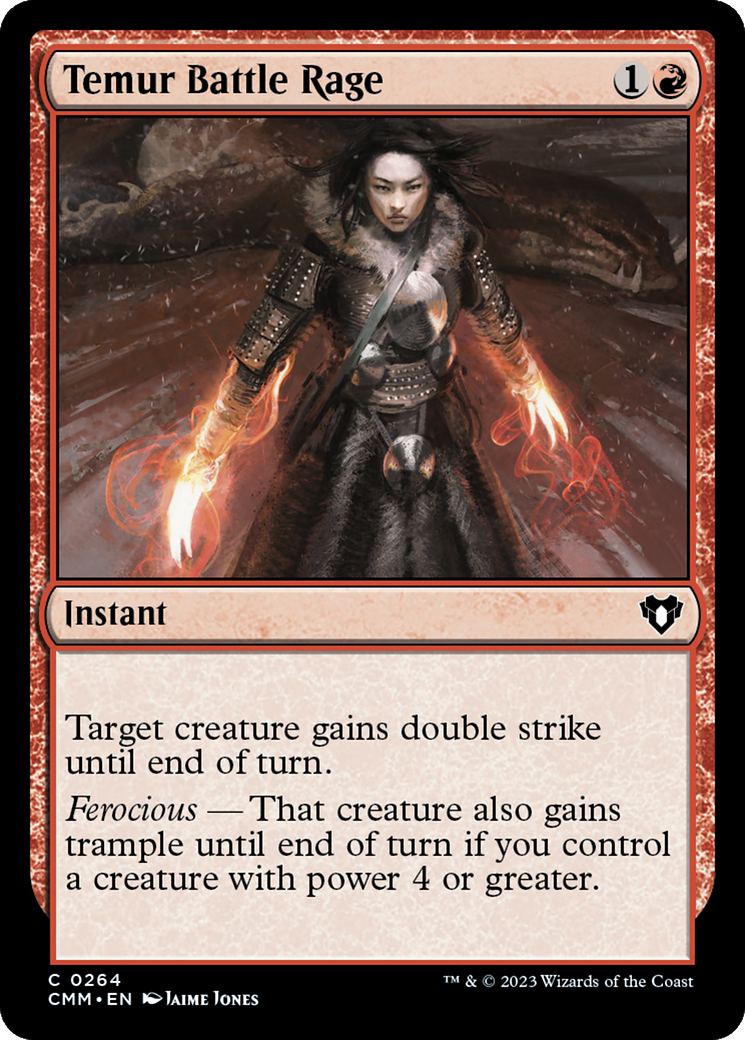 Temur Battle Rage (264) Foil - Commander Masters