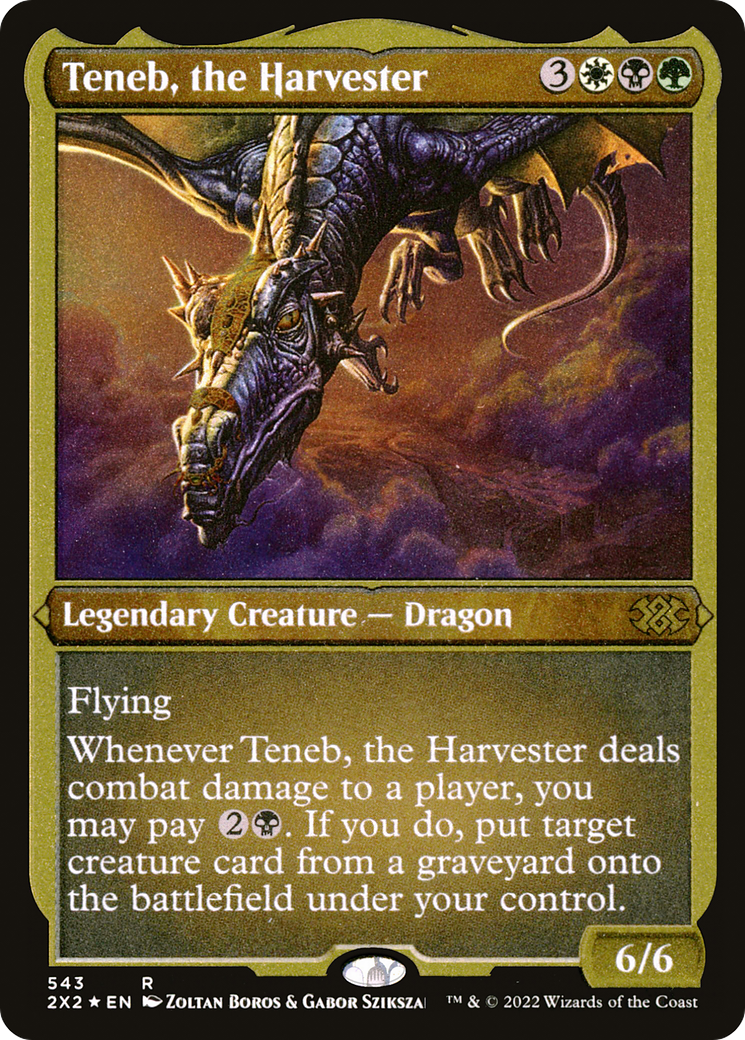Teneb, the Harvester (543) Etched Foil - Double Masters 2022
