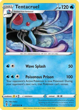 Tentacruel (27) Reverse Holofoil - Evolving Skies