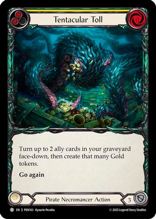 Tentacular Toll (Yellow) (PEN163) Rainbow Foil - Compendium of Rathe