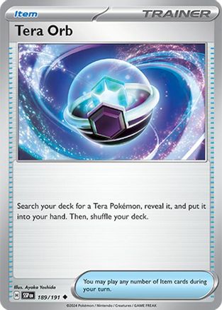 Tera Orb (189) Reverse Holofoil - Surging Sparks
