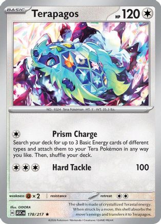 Terapagos (178) Reverse Holofoil - Ascended Heroes