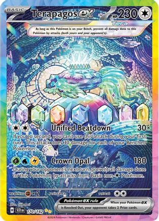 Terapagos ex (Alternate Full Art) (170) Holofoil - Stellar Crown