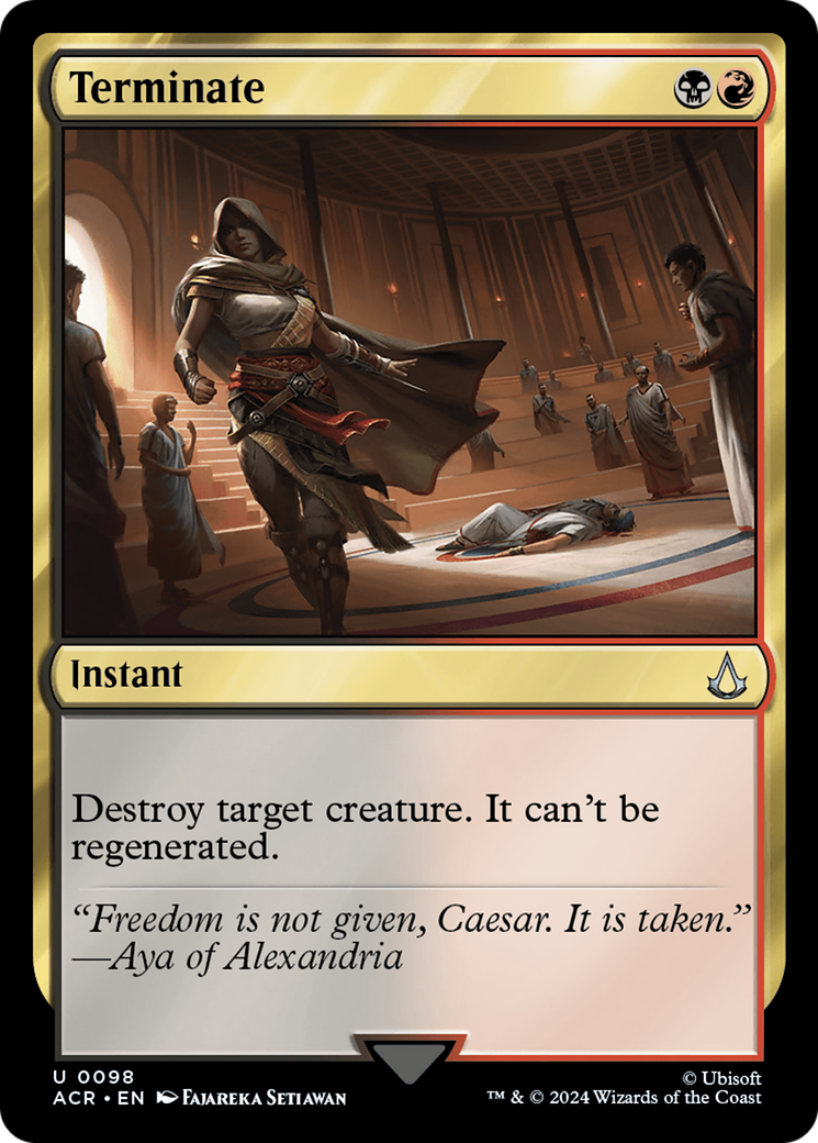 Terminate (098) Foil - Assassin's Creed