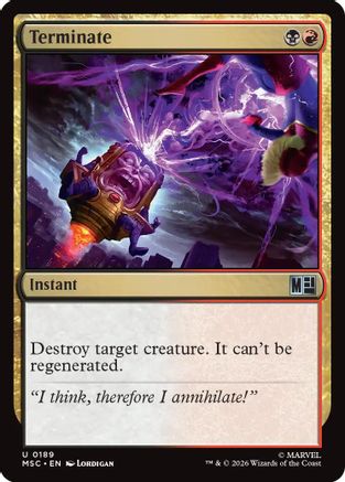 Terminate (189) Surge Foil - Commander: Marvel Super Heroes