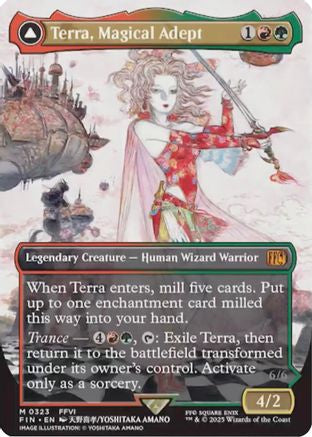 Terra, Magical Adept // Esper Terra (Borderless) (323) Foil - FINAL FANTASY