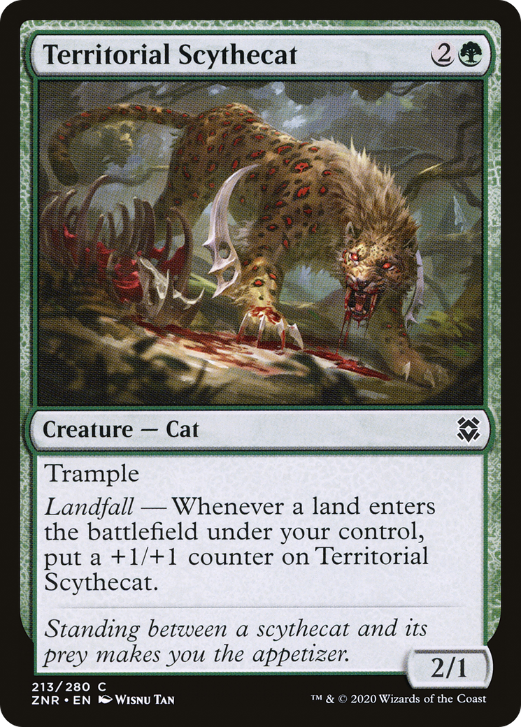 Territorial Scythecat (213) - Zendikar Rising Foil