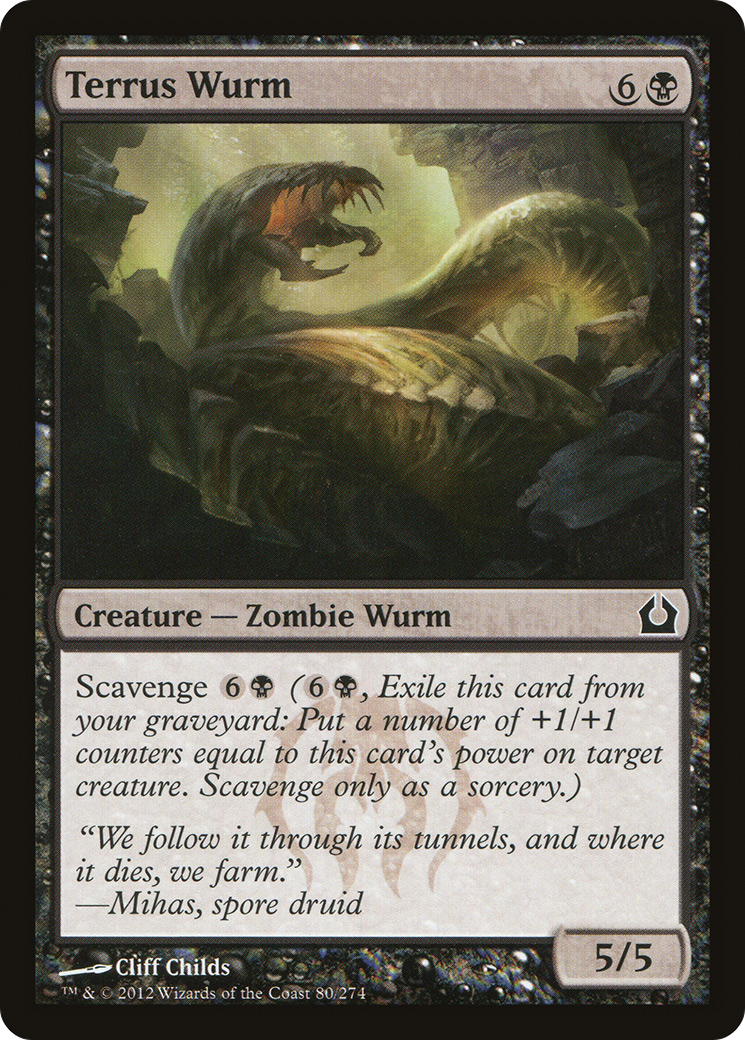 Terrus Wurm (080) Foil - Return to Ravnica