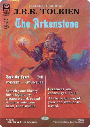 The Arkenstone // Seek the Heart (Book Cover) (283) Surge Foil - The Hobbit