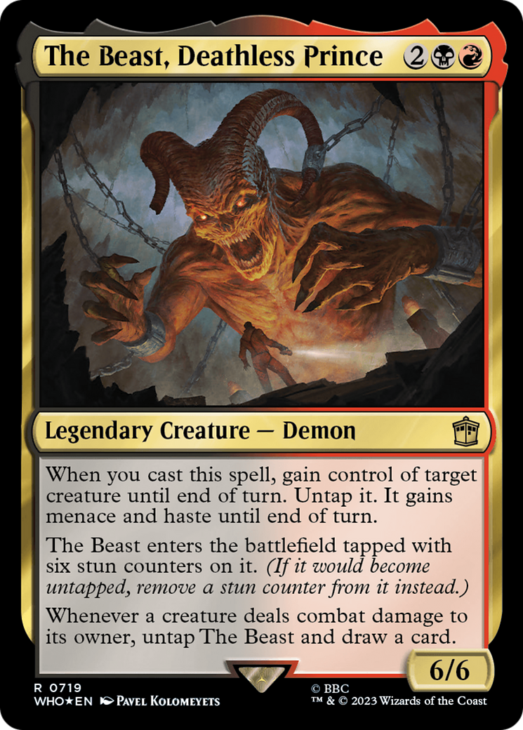 The Beast, Deathless Prince (719) Surge Foil - Doctor Who