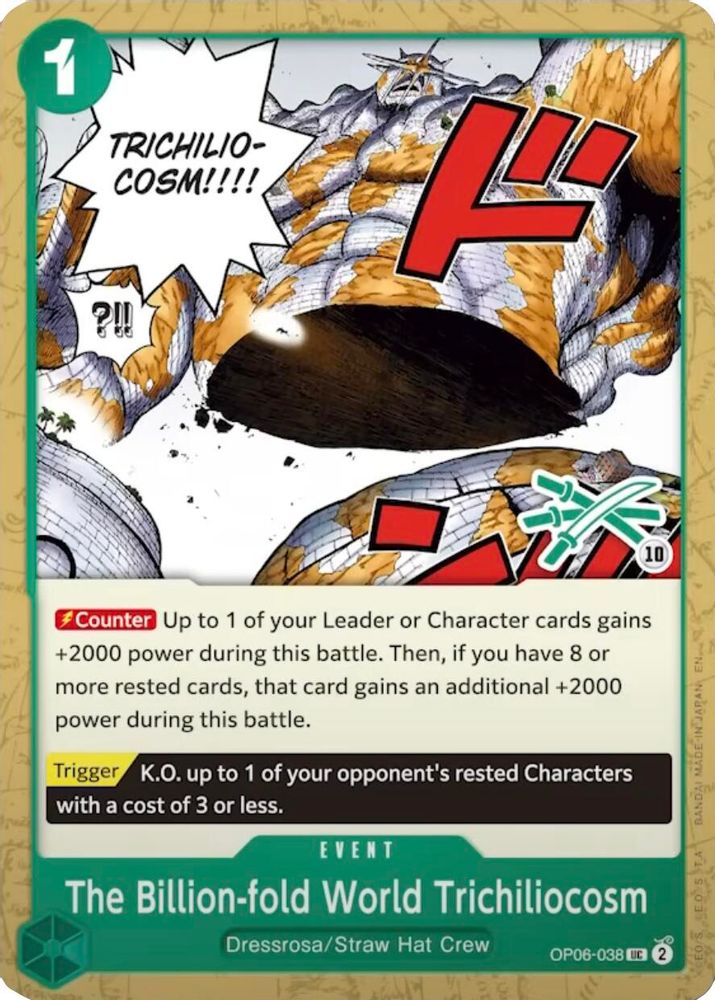 The Billion-fold World Trichiliocosm (Zoro Deck) (OP06-038)