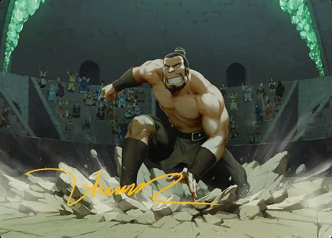 The Boulder, Ready to Rumble (013s) Gold-Stamped - Art Series: Avatar: The Last Airbender