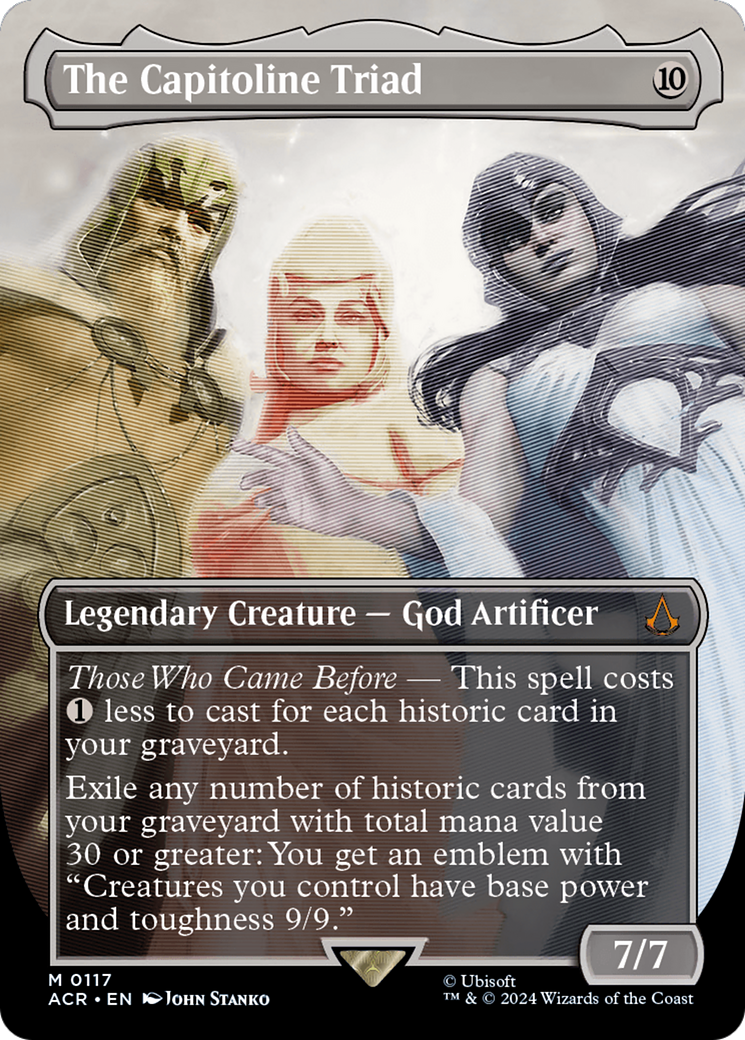 The Capitoline Triad (Borderless) (117) Foil - Assassin's Creed
