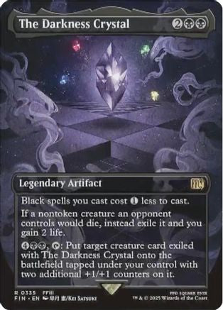 The Darkness Crystal (Borderless) (335) Foil - FINAL FANTASY