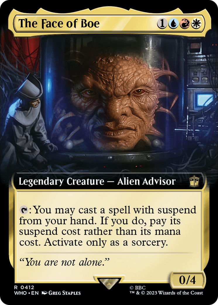 The Face of Boe (Extended Art) (412) Foil - Doctor Who