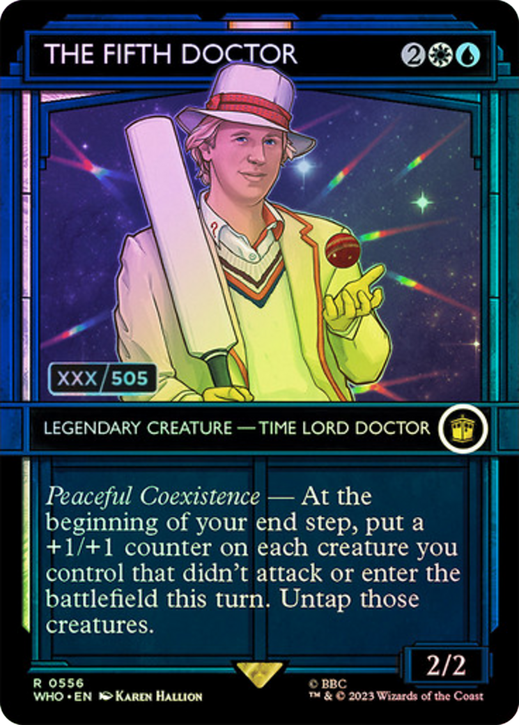 The Fifth Doctor (Serial Numbered) (556) Foil - Doctor Who