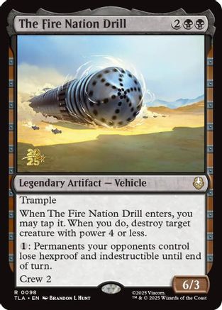 The Fire Nation Drill (Prerelease) (098) Foil - Avatar: The Last Airbender