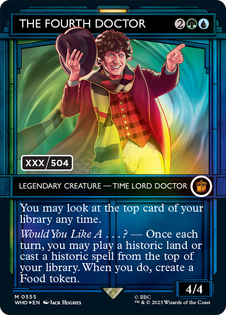 The Fourth Doctor (Serial Numbered) (555) Foil - Doctor Who
