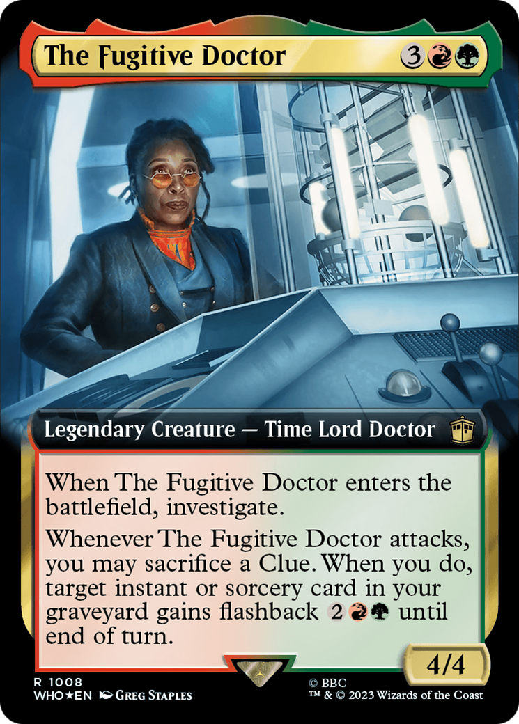The Fugitive Doctor (Extended Art) (1008) Surge Foil - Doctor Who