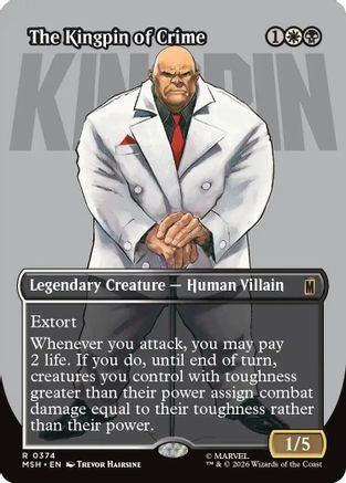The Kingpin of Crime (Borderless Logo) (374) Foil - Marvel Super Heroes