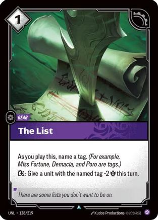 The List (138) - Unleashed