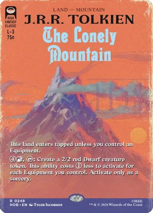 The Lonely Mountain (Book Cover) (248) Foil - The Hobbit