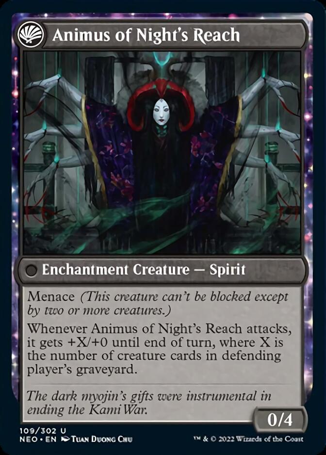 The Long Reach of Night (109) - Kamigawa: Neon Dynasty Foil